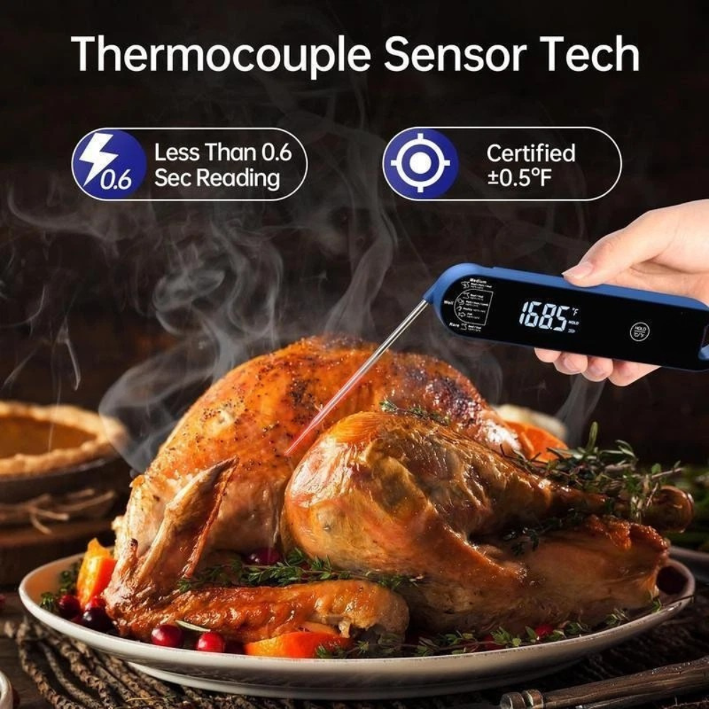 Meat Thermometer Cooking Storage Easily Smart VA Display