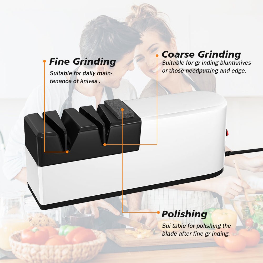 Electric Knife Sharpener USB Rechargeable 4 - Slot Home Kitchen - EmporiumForAll