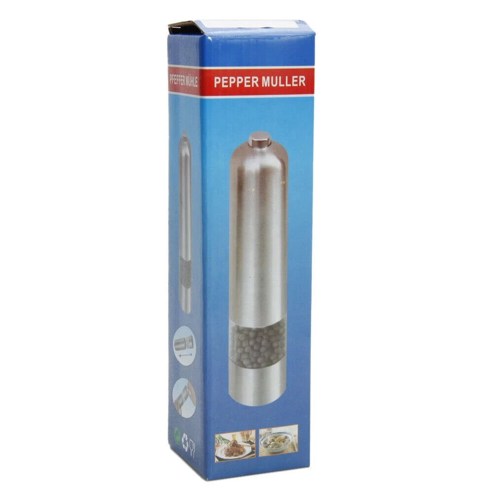 Premium Electric Spice & Pepper Grinder – One-Touch Automatic Mill