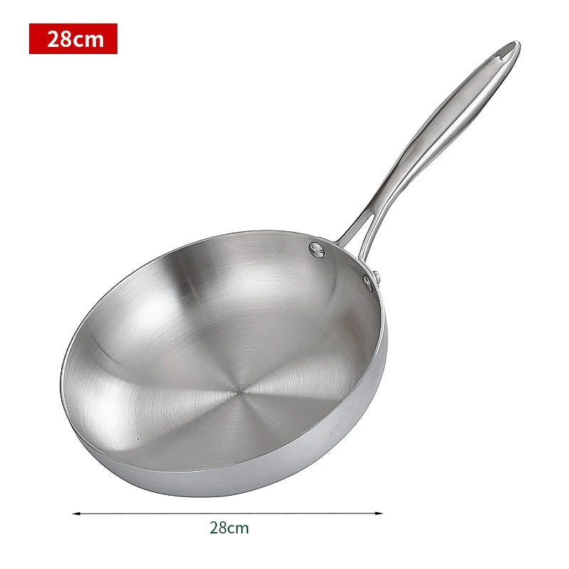 Stainless Steel Nonstick Fry Pan - 11 Inch Cookware - EmporiumForAll