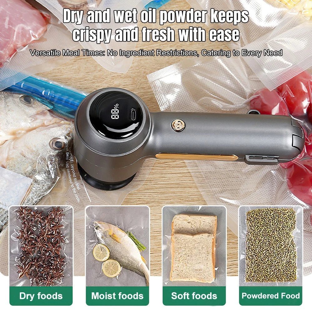 USB Rechargeable Vacuum Sealer Pump for Food Storage - EmporiumForAll
