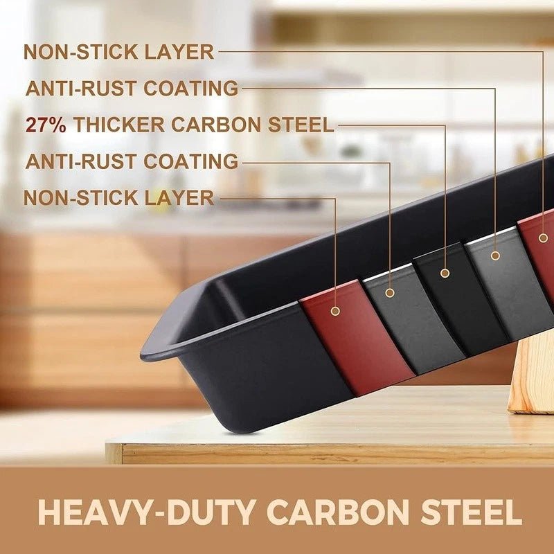 10 - Piece Non - Stick Bakeware Set Carbon Steel Kitchen Baking Utensils - EmporiumForAll