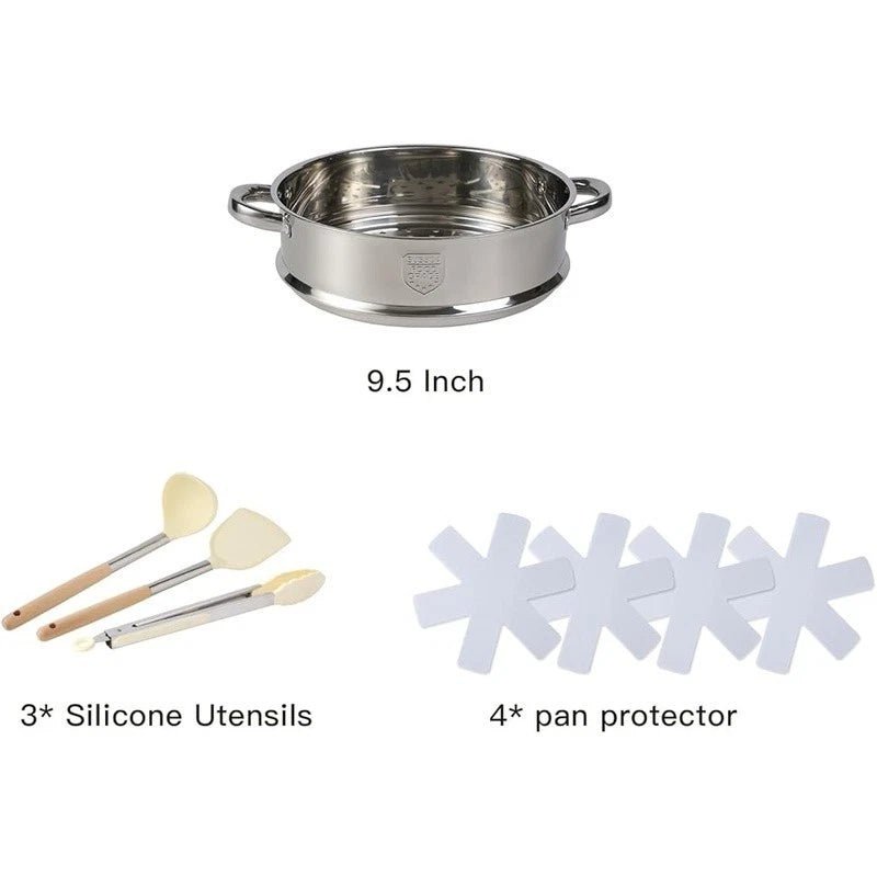 16PCS Nonstick Cookware Set – Easy Clean Pots & Pans - EmporiumForAll