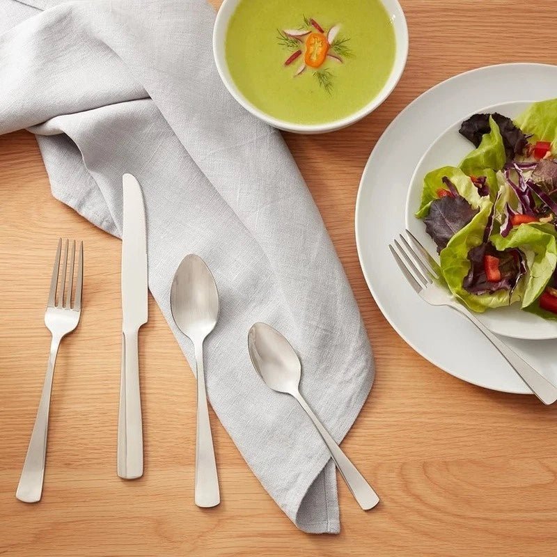 20 - Piece Stainless Steel Flatware Set – Dishwasher Safe Cutlery for Home & Kitchen Dining - EmporiumForAll
