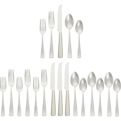 20 - Piece Stainless Steel Flatware Set – Dishwasher Safe Cutlery for Home & Kitchen Dining - EmporiumForAll
