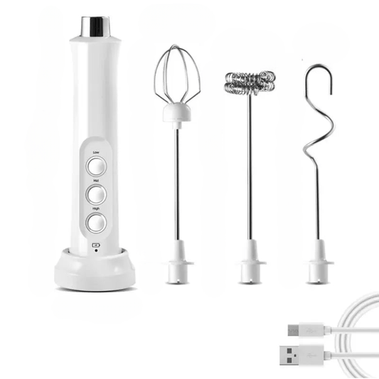 3 In 1 Wireless Milk Frother - Handheld Electric Whisk - EmporiumForAll