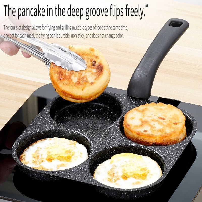 4 - Hole Non - Stick Egg & Omelette Pan – Medical Stone Breakfast Frying Pan - EmporiumForAll