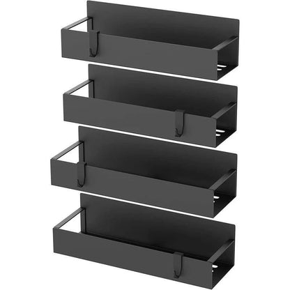 4 Pack Magnetic Spice Rack Organizer Heavy Duty Storage Refrigerator Oven New - EmporiumForAll