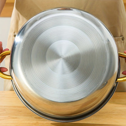 5 - Piece Golden Cookware Set - Durable, Multi - Purpose, Easy Clean - EmporiumForAll