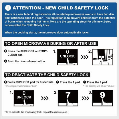 700W Compact Countertop Microwave, 0.7 Cu Ft, Black - EmporiumForAll