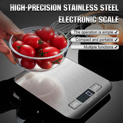 Digital Kitchen Scale 10kg USB Rechargeable LCD Display