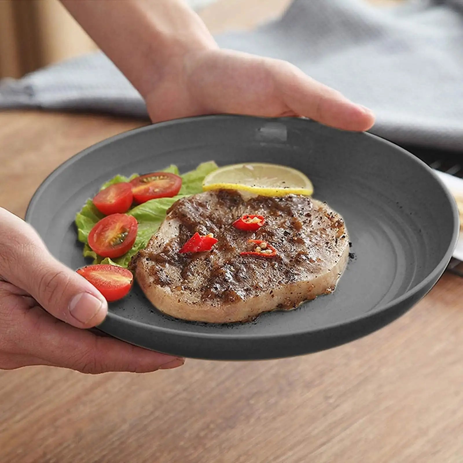 Wheat Straw Dinnerware Set 40 PCS - Unbreakable & Microwave Safe