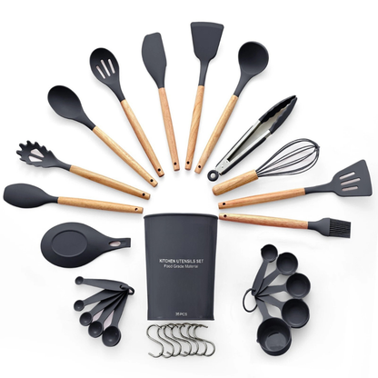 23PCS Stainless Steel Kitchen Utensil Set Heat Resistant Cooking Tools