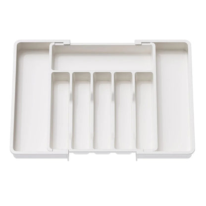 Adjustable Cutlery Organizer - Expandable Kitchen Drawer Tray - EmporiumForAll