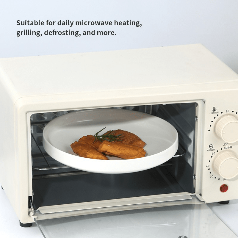 Ceramic Plates Dinner Set - 12Pcs Bone China Tableware - EmporiumForAll