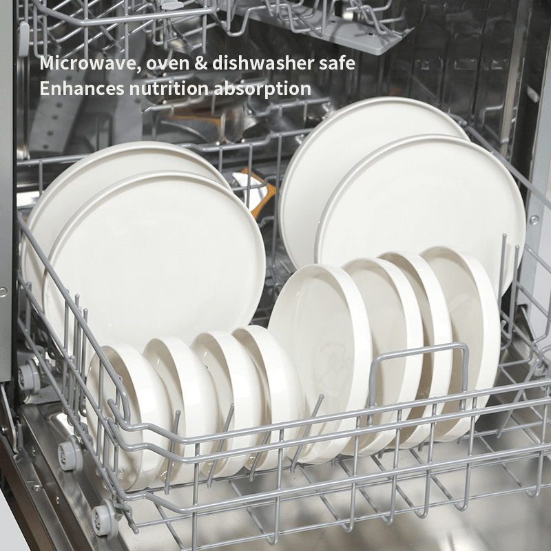 Ceramic Plates Dinner Set - 12Pcs Bone China Tableware - EmporiumForAll