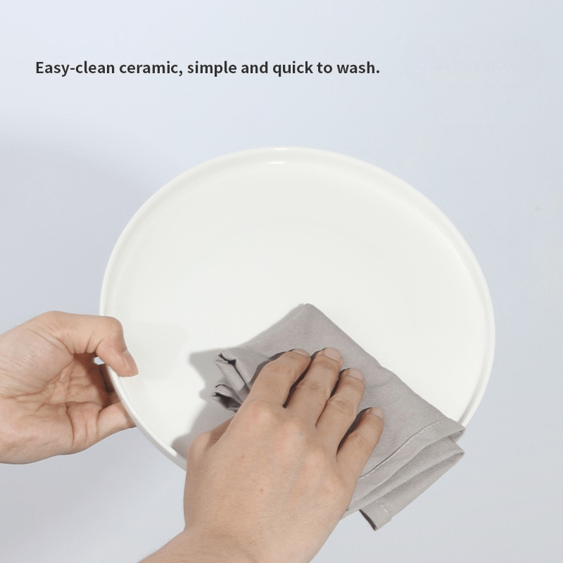 Ceramic Plates Dinner Set - 12Pcs Bone China Tableware - EmporiumForAll