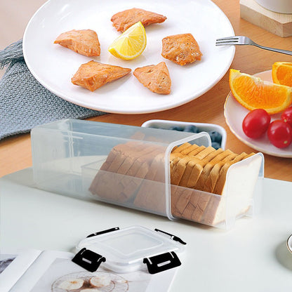 Clear Airtight Bread Box - Tall Bread Saver with Lid - EmporiumForAll