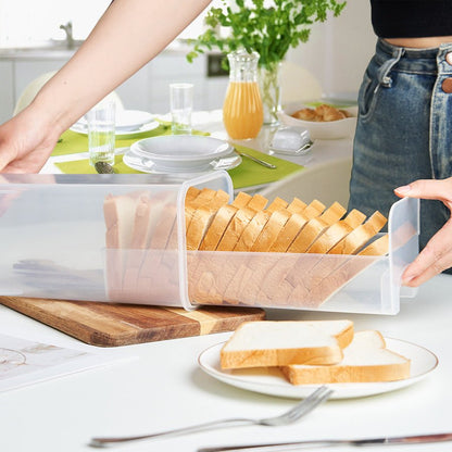 Clear Airtight Bread Box - Tall Bread Saver with Lid - EmporiumForAll