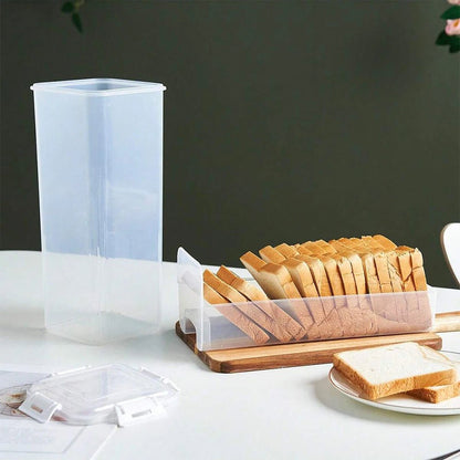 Clear Airtight Bread Box - Tall Bread Saver with Lid - EmporiumForAll