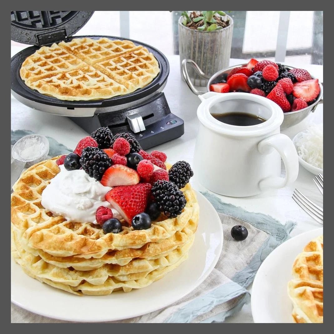 Crispy Waffles Fast with Cuisinart Stainless Waffle Maker - EmporiumForAll