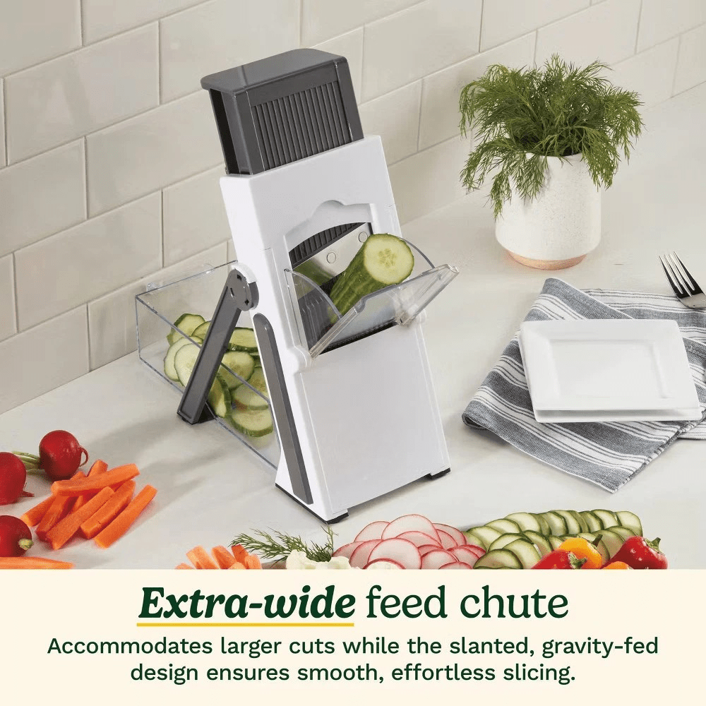 Cuisinart Adjustable Mandoline Slicer – Stainless Steel Precision Cutter - EmporiumForAll