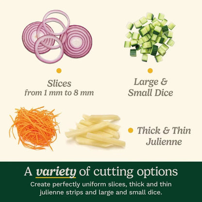 Cuisinart Adjustable Mandoline Slicer – Stainless Steel Precision Cutter - EmporiumForAll