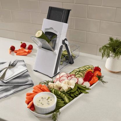 Cuisinart Adjustable Mandoline Slicer – Stainless Steel Precision Cutter - EmporiumForAll