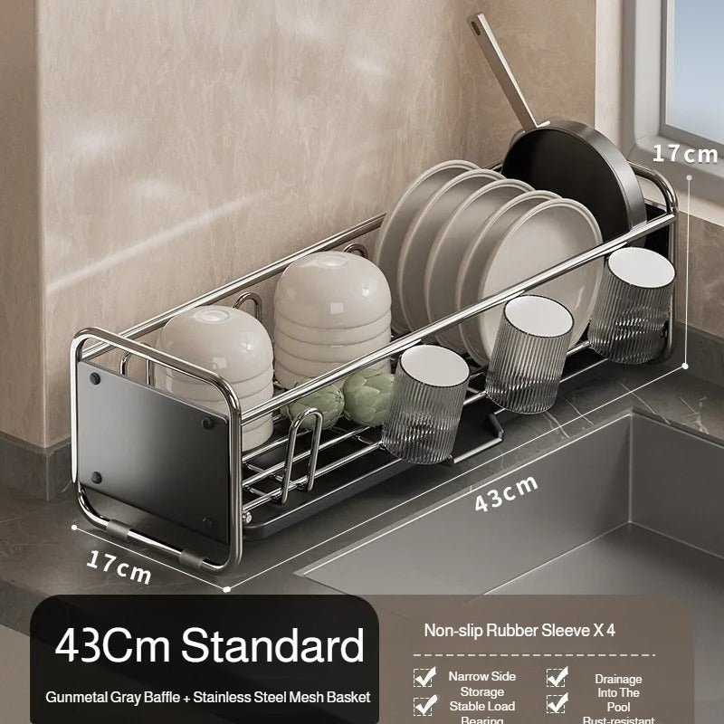 Dish Bowl Cup Drying Rack - Space - Saving Kitchen Organizer - EmporiumForAll