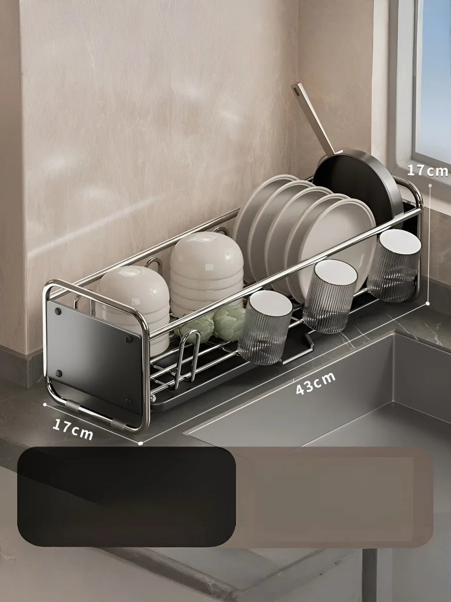 Dish Bowl Cup Drying Rack - Space - Saving Kitchen Organizer - EmporiumForAll