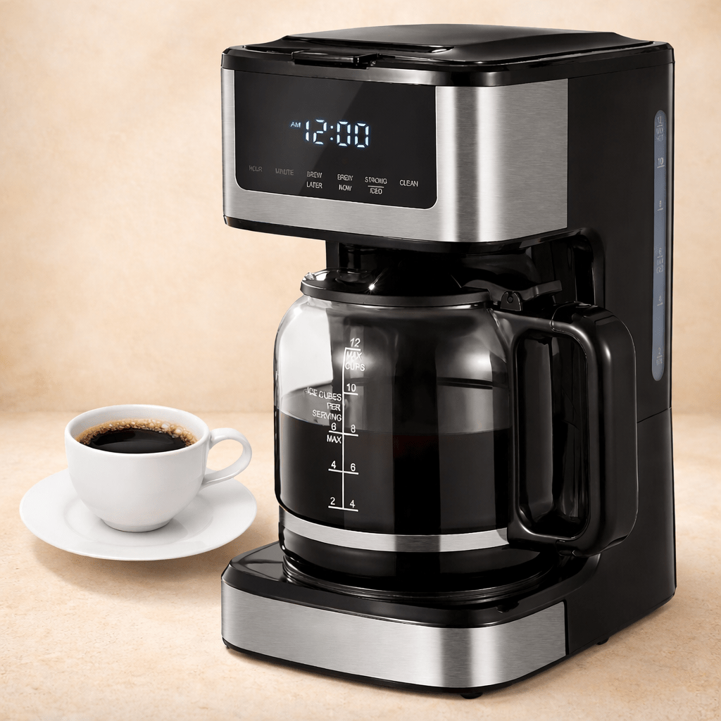 Drip Coffee Maker 12 - Cup with Touchscreen - EmporiumForAll