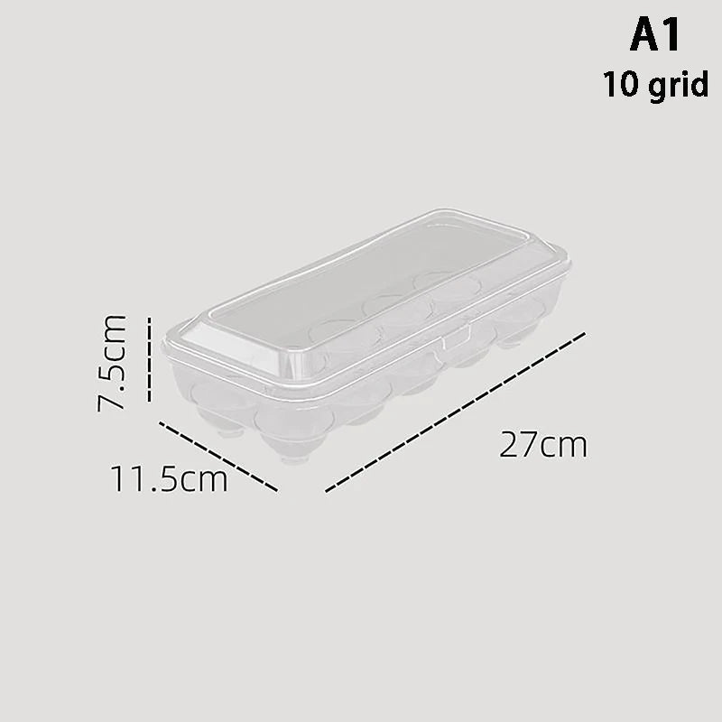 Egg Storage Box 15 Grids - Stackable, Transparent, Fresh - Keeping - EmporiumForAll