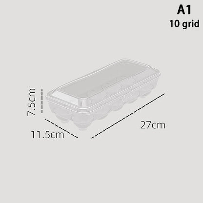Egg Storage Box 15 Grids - Stackable, Transparent, Fresh - Keeping - EmporiumForAll
