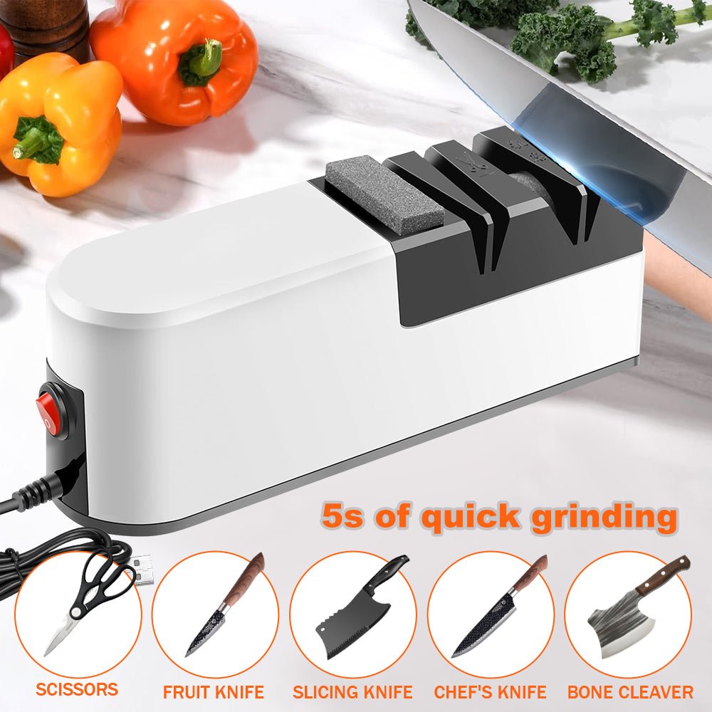 Electric Knife Sharpener USB Rechargeable 4 - Slot Home Kitchen - EmporiumForAll