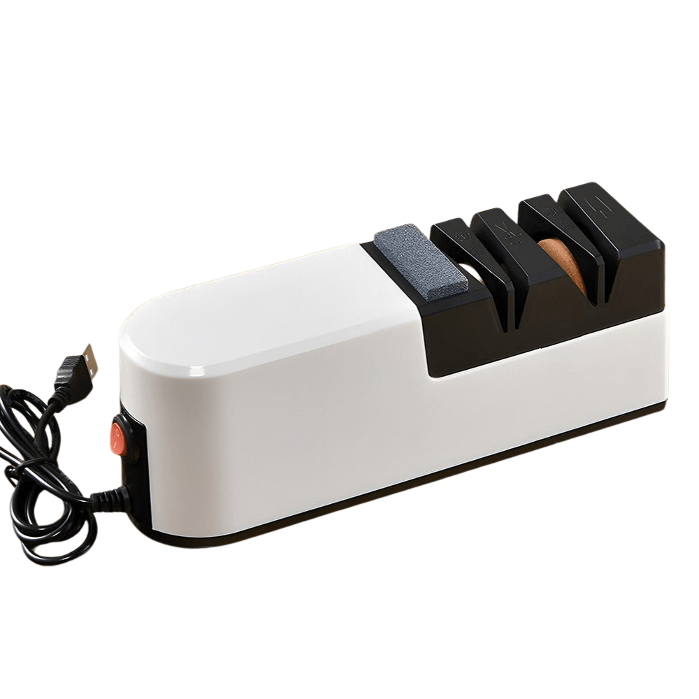 Electric Knife Sharpener USB Rechargeable 4 - Slot Home Kitchen - EmporiumForAll
