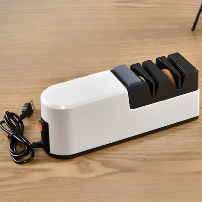 Electric Knife Sharpener USB Rechargeable 4 - Slot Home Kitchen - EmporiumForAll