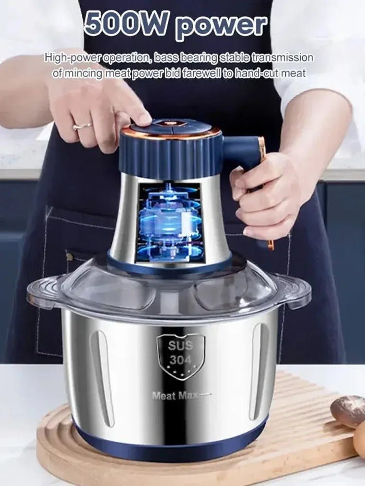 Electric Meat Grinder 5L 304 Stainless Steel Food Chopper - EmporiumForAll