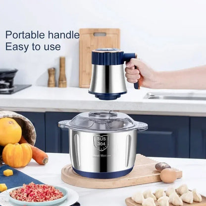 Electric Meat Grinder 5L 304 Stainless Steel Food Chopper - EmporiumForAll