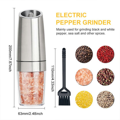 Electric Salt Pepper Grinder - Automatic LED Spice Mill Set - EmporiumForAll