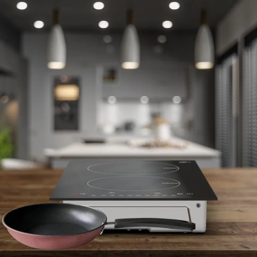 Induction Cooktop 1800W, Digital Ceramic Top, Dual Zones - EmporiumForAll