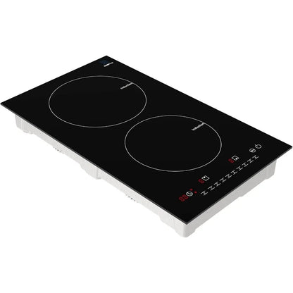 Induction Cooktop 1800W, Digital Ceramic Top, Dual Zones - EmporiumForAll