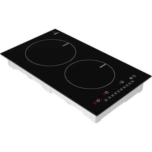 Induction Cooktop 1800W, Digital Ceramic Top, Dual Zones - EmporiumForAll