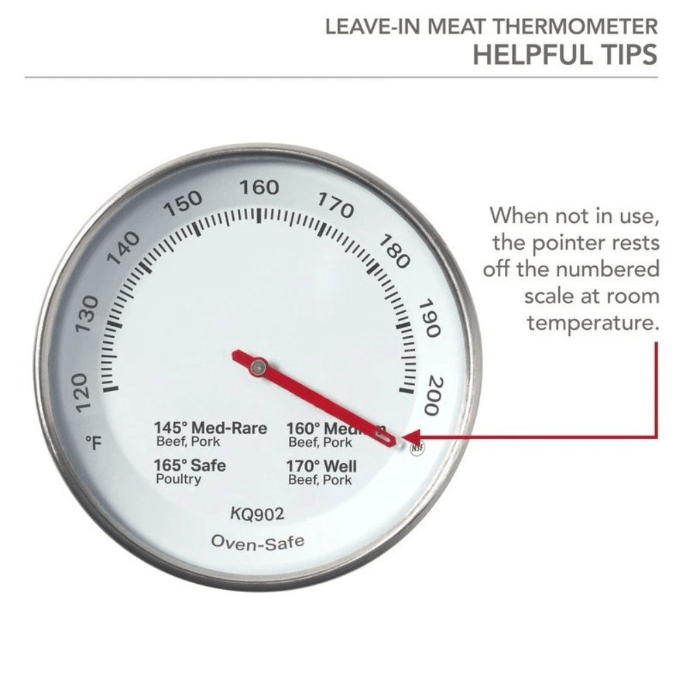 Meat Thermometer 3 Inch Analog Easy Read Precision Cooking Tool New - EmporiumForAll