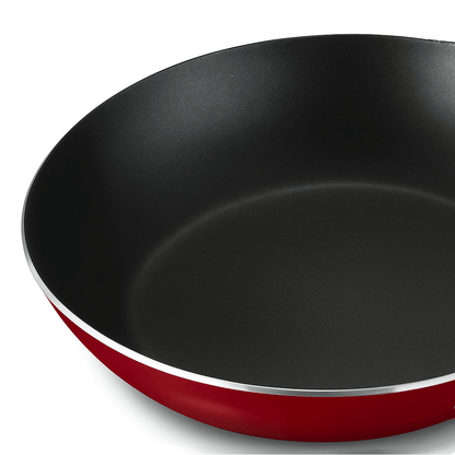Non - Stick Cookware Set: 9 - Piece Red Essentials - EmporiumForAll