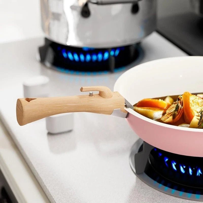 Non - Stick Cookware Set – Stackable with Removable Handles - EmporiumForAll
