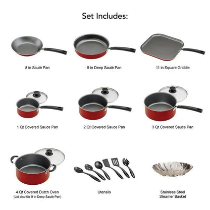 Nonstick Pots and Pans Set – Durable, Dishwasher Safe Kitchen Essentials - EmporiumForAll