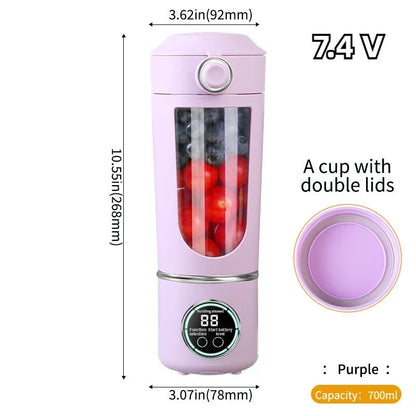Portable Juice Blender 700ML - 12 - Blades for Smoothies & Shakes - EmporiumForAll