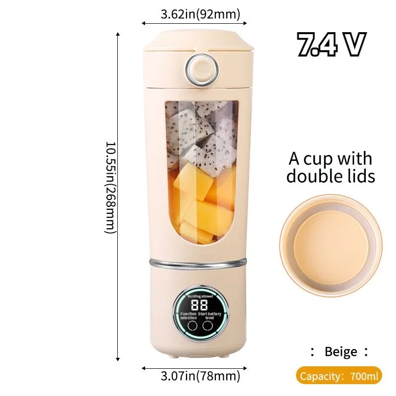 Portable Juice Blender 700ML - 12 - Blades for Smoothies & Shakes - EmporiumForAll