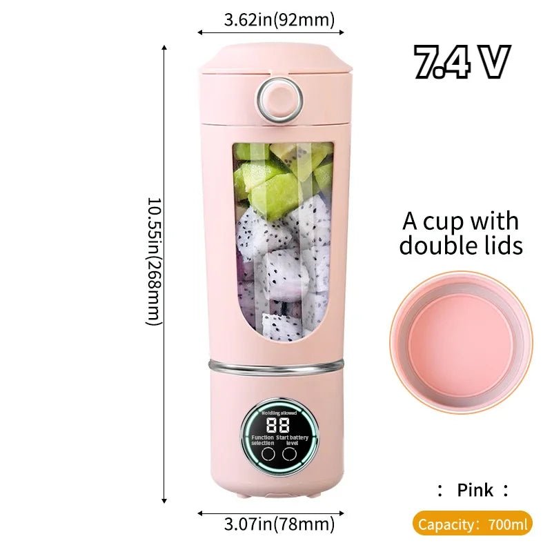 Portable Juice Blender 700ML - 12 - Blades for Smoothies & Shakes - EmporiumForAll