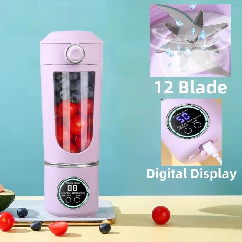 Portable Juice Blender 700ML - 12 - Blades for Smoothies & Shakes - EmporiumForAll